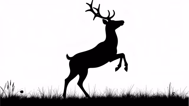 Leaping Deer Silhouette