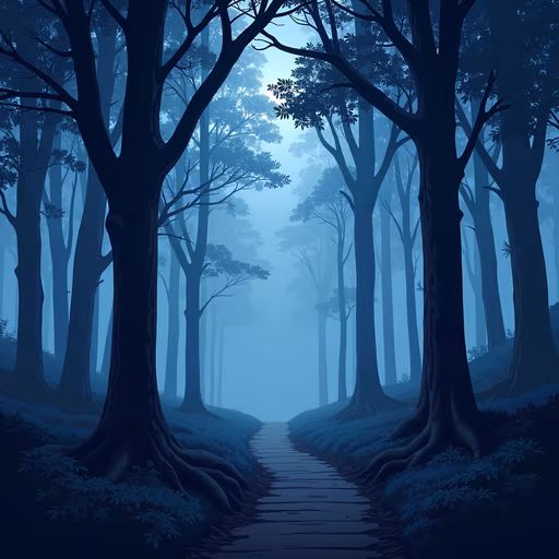 Misty Forest Path