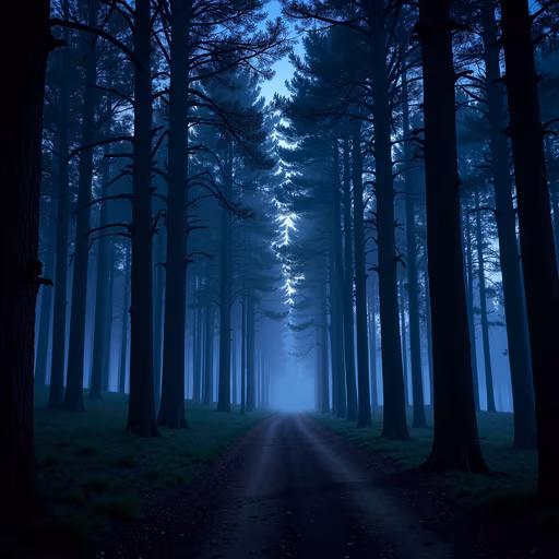 Misty Forest Path