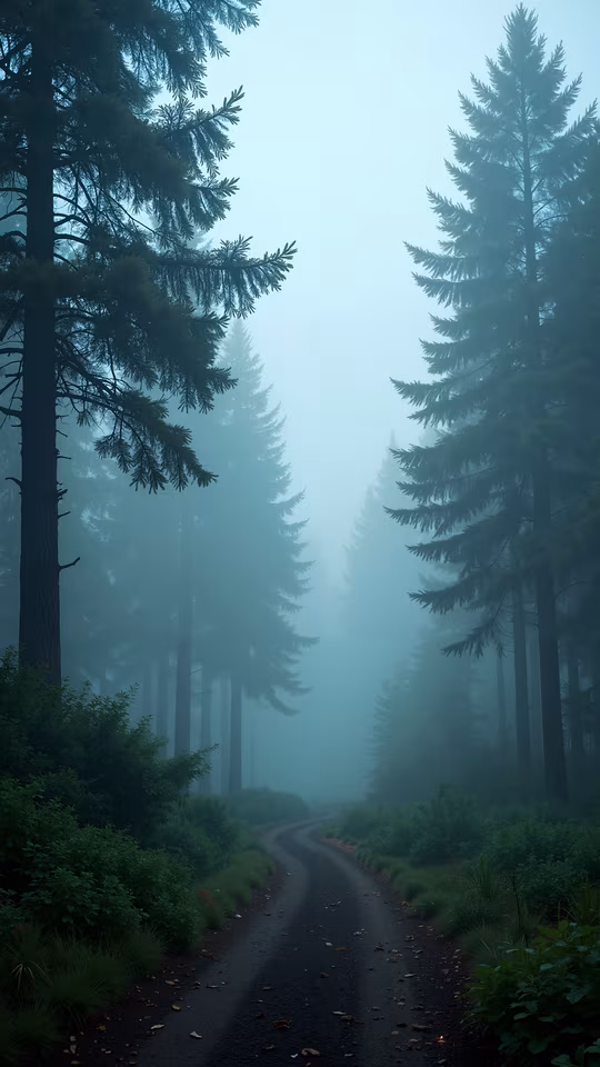 Misty Forest Path