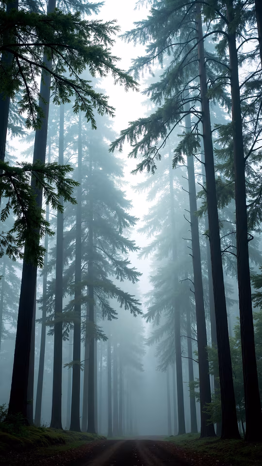 Misty Forest Path