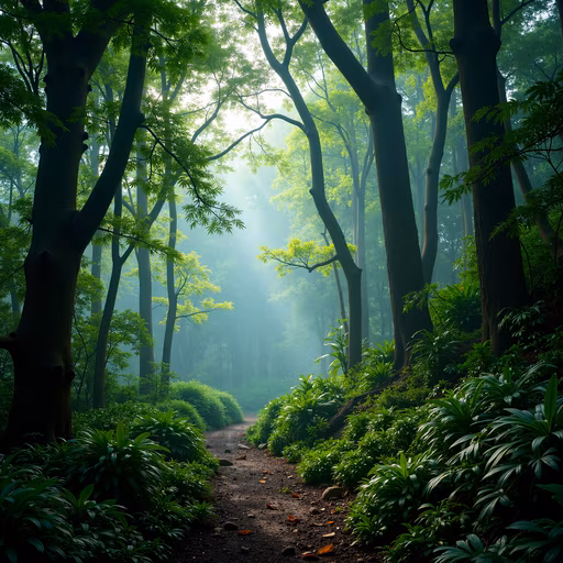 Misty Forest Path