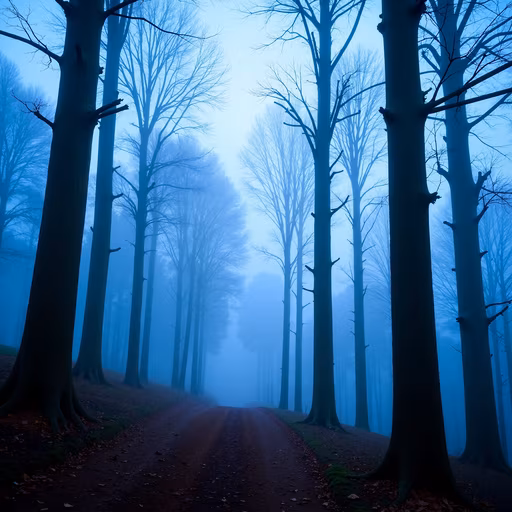 Misty Forest Path