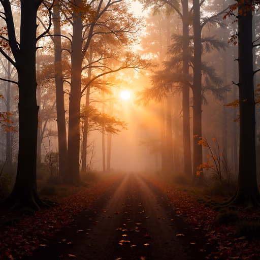 Misty Forest Path