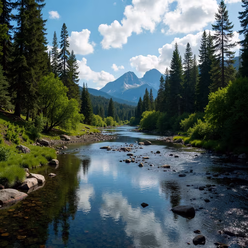 Serene Mountain Stream