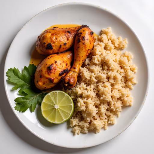 Spicy Chicken Thighs with Rice