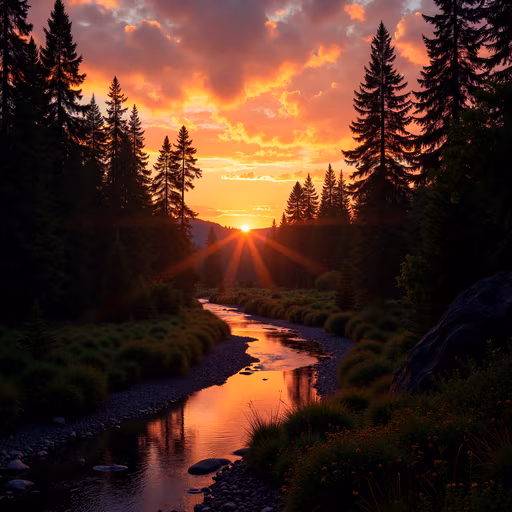 Sunset Stream