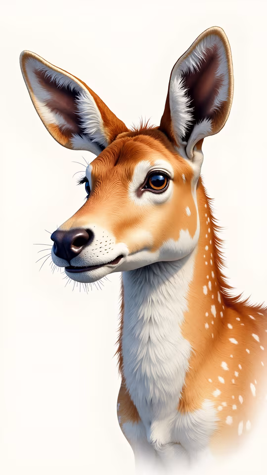 Whimsical Fawn Illustration