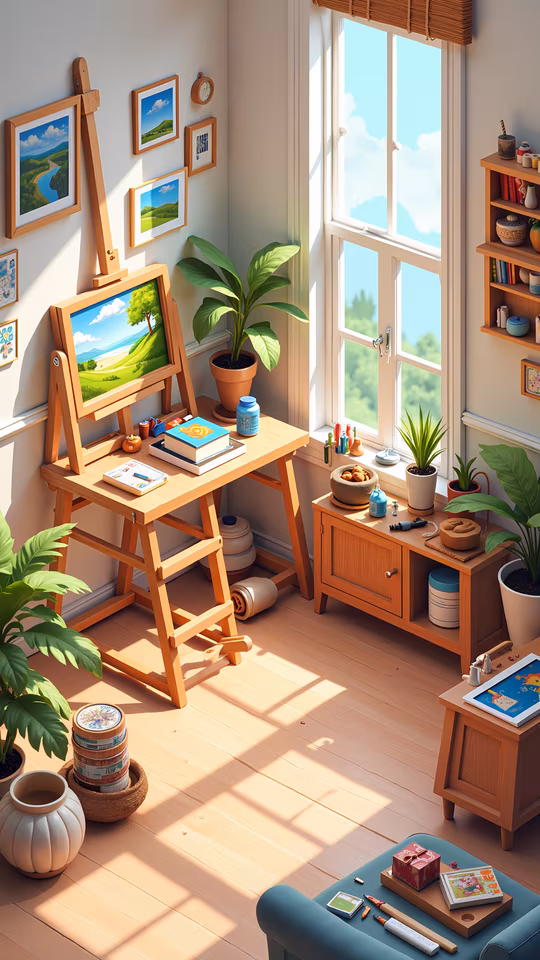 Artistic Studio Illustration