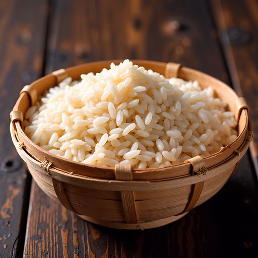 Bamboo Basket of Rice