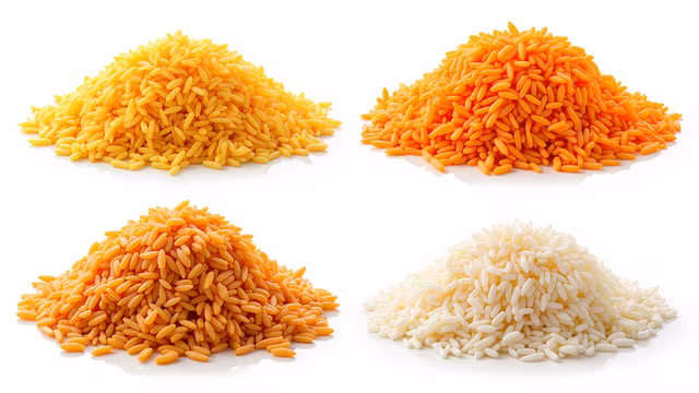 Colorful Rice Piles