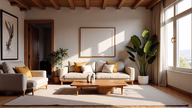 Cozy Living Room Illustration