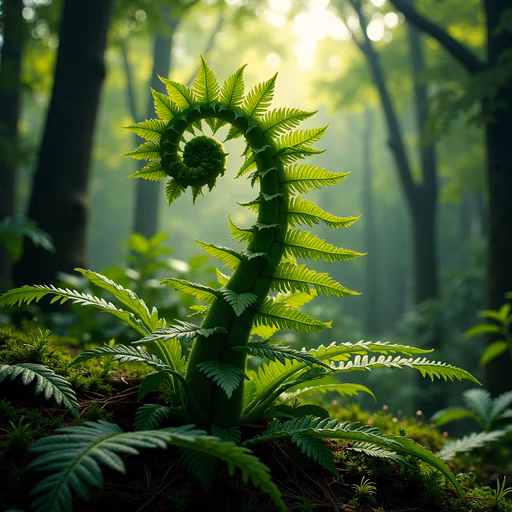 Fern Frond in the Forest
