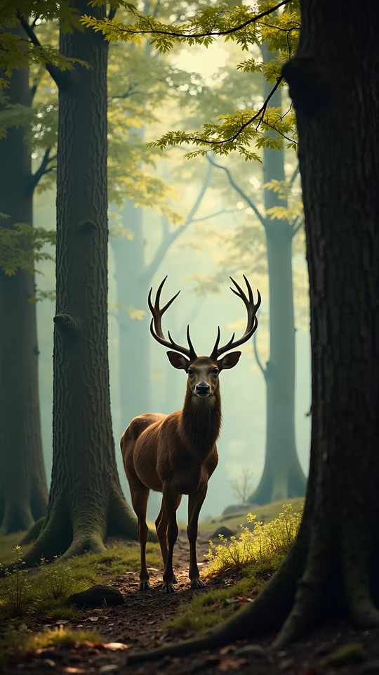 Forest Deer Illustration