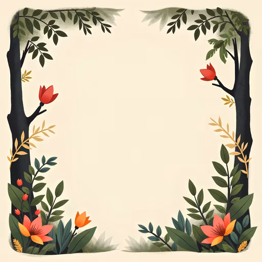 Forest Frame Illustration