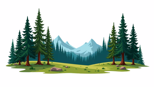Forest Landscape Illustration