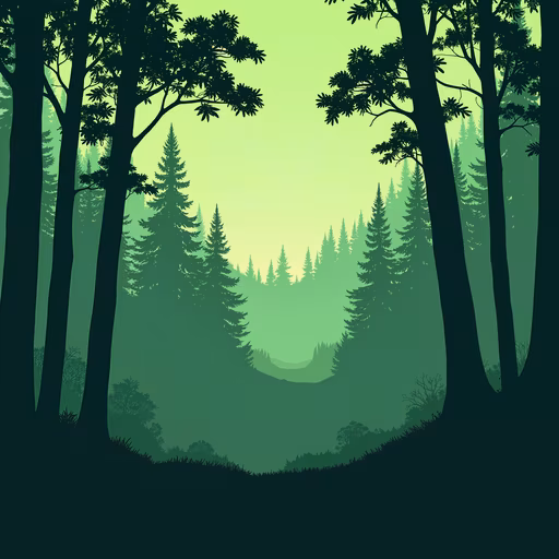 Forest Path Illustration