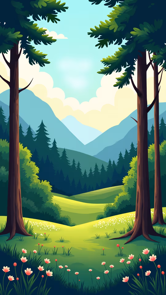 Forest Serenity Illustration