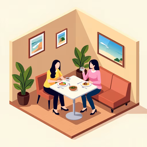 Isometric Cafe Scene