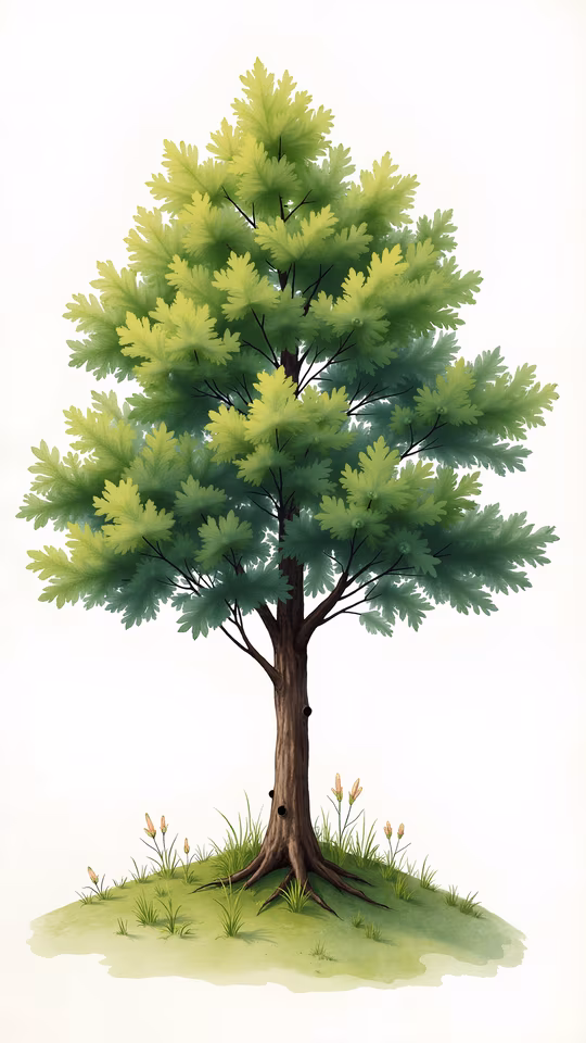 Lush Green Tree Illustration