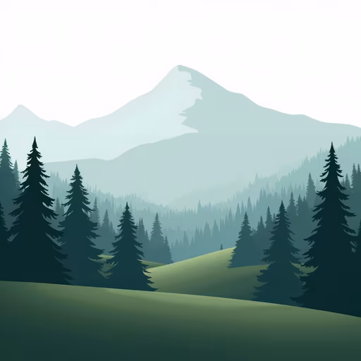 Misty Forest Landscape