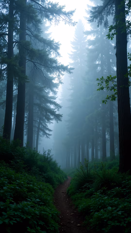 Misty Forest Path