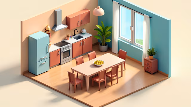 Modern Kitchen Illustration