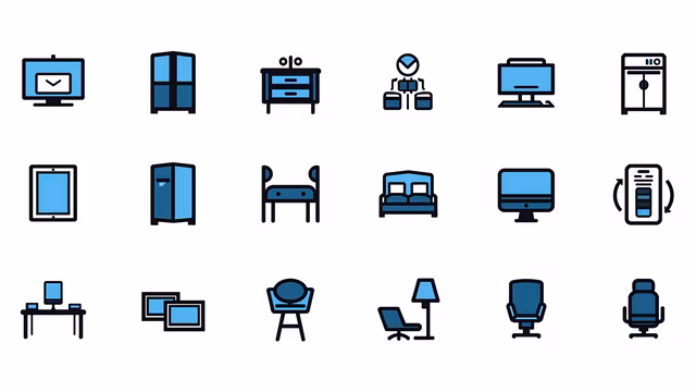 Office Furniture Icons