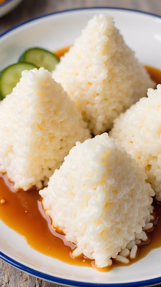 Rice Balls with Soy Sauce
