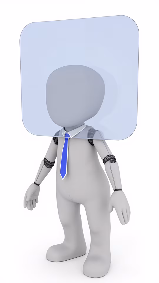 Robot Head Illustration