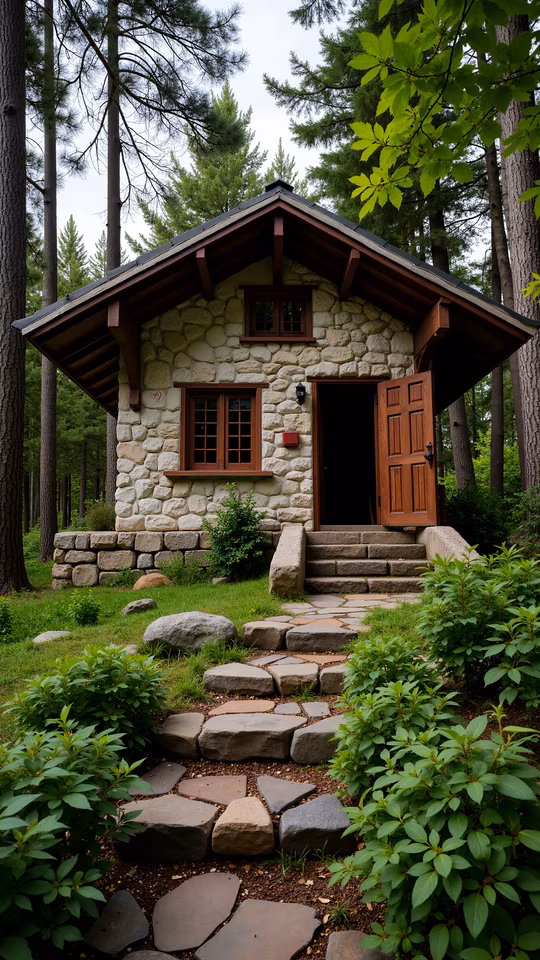 Stone Cottage in the Woods