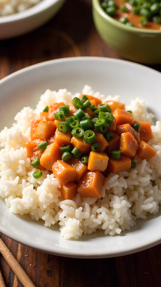Sweet Potato Curry with Rice