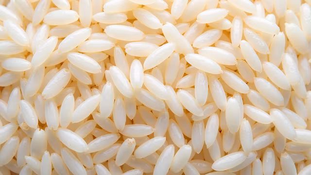 White Rice Grains