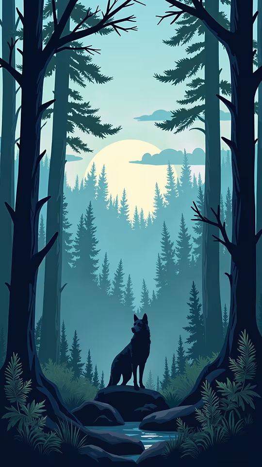 Wolf in the Forest