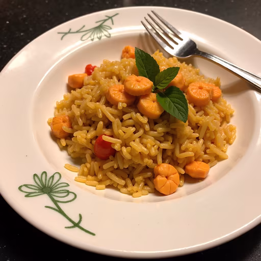 Yellow Rice Dish