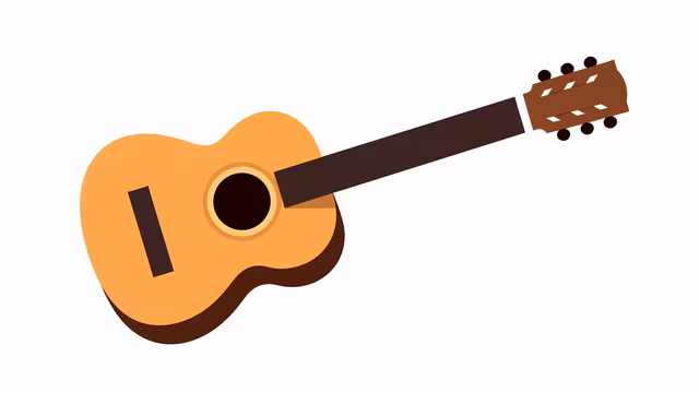 Acoustic Guitar Illustration