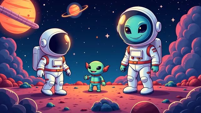 Alien Friendship in Space