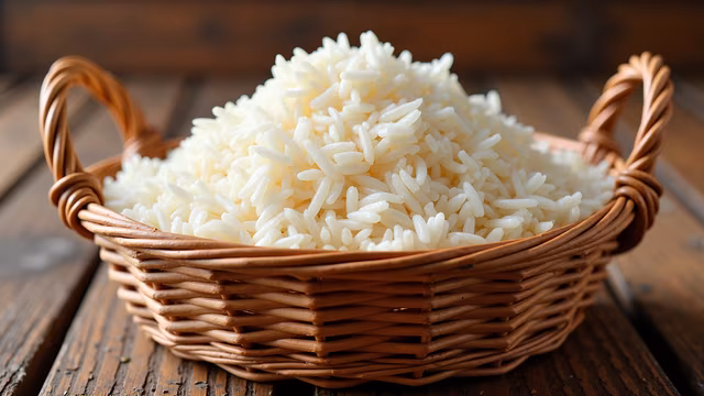 Basket of White Rice