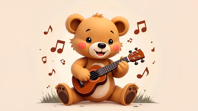 Bear Playing Guitar