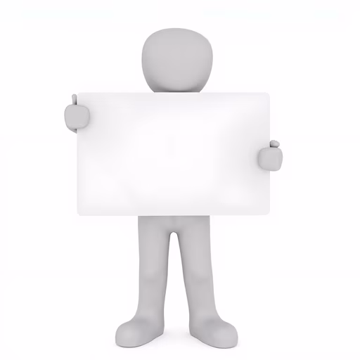 Blank Message Holder