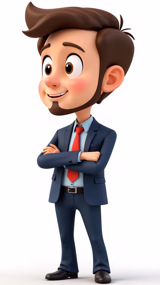 Businessman Cartoon Illustration