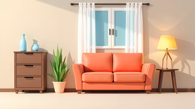 Cozy Living Room Illustration