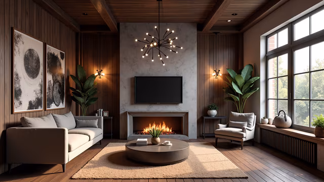 Cozy Living Room Illustration