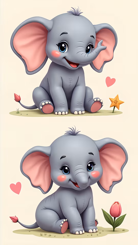 Cute Elephant Illustration