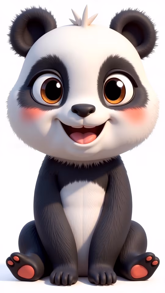 Cute Panda Illustration