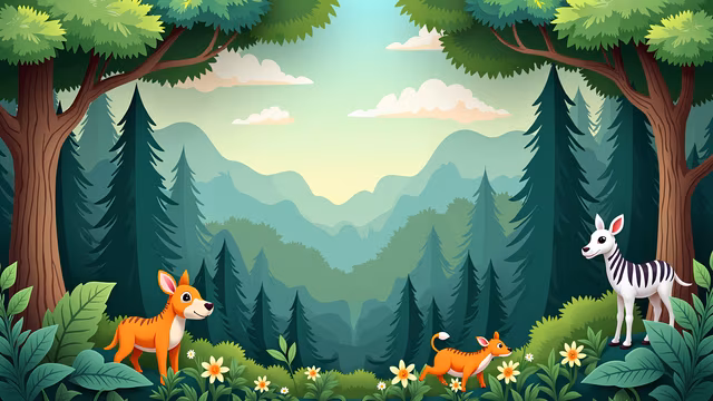 Forest Friends Illustration