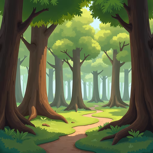 Forest Path Illustration
