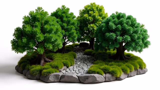 Forest Path Illustration
