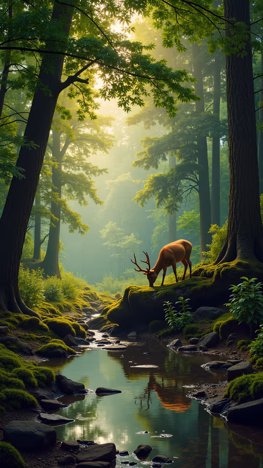Forest Serenity Illustration