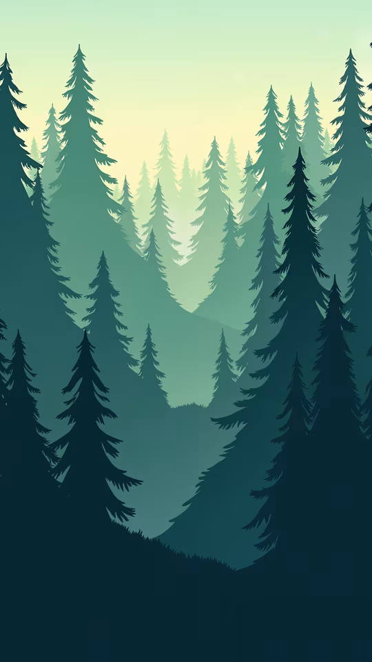 Forest Silhouette Illustration